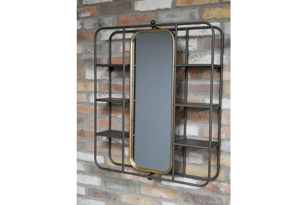 Wall Unit With Mirror