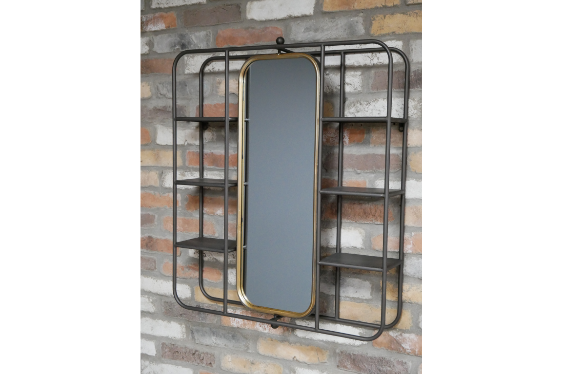 Wall Unit With Mirror