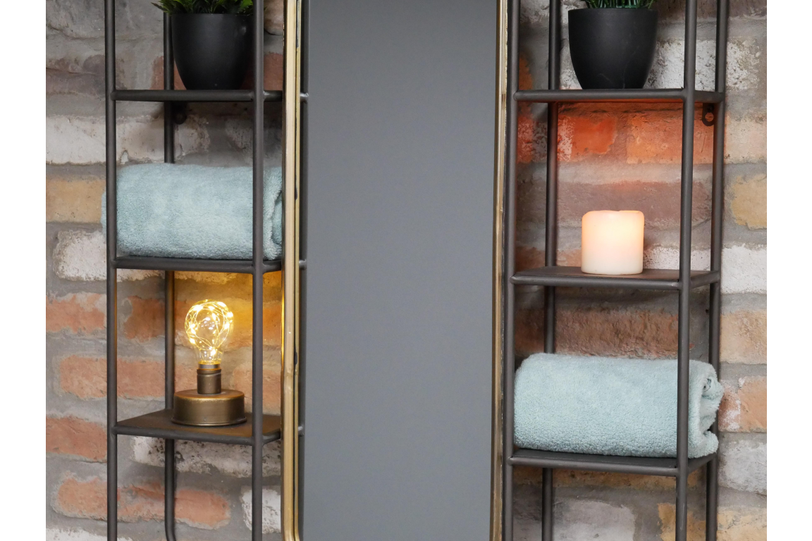 Wall Unit With Mirror