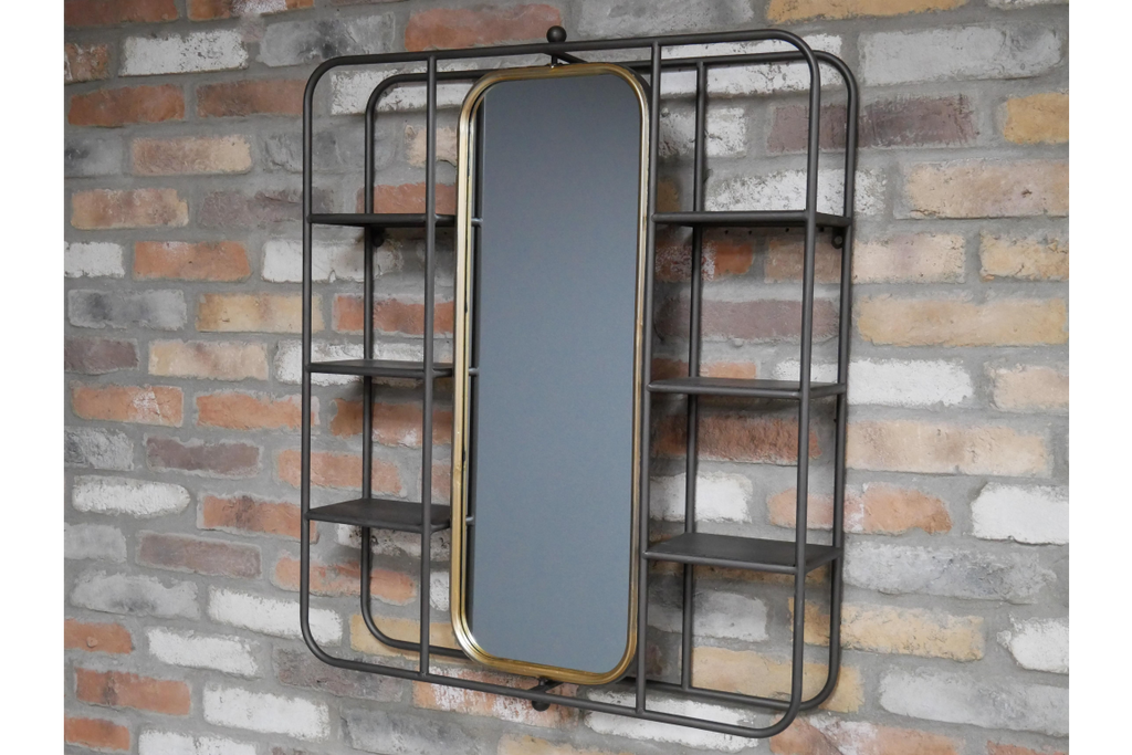 Wall Unit With Mirror
