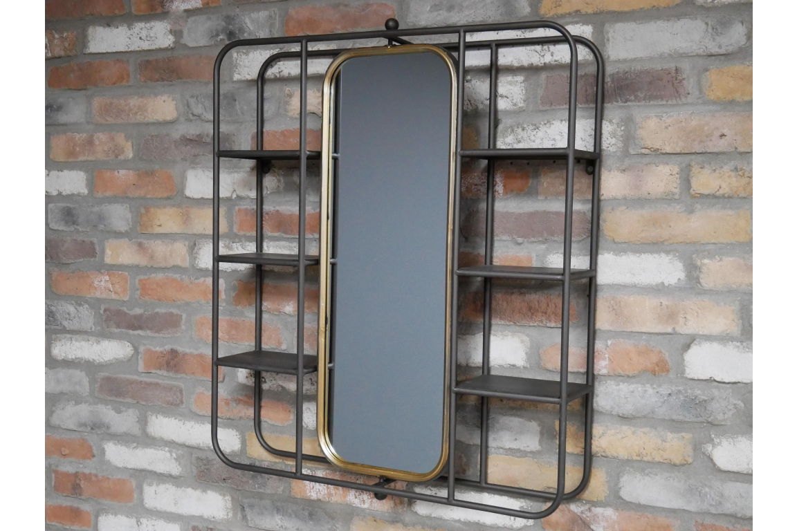 Wall Unit With Mirror