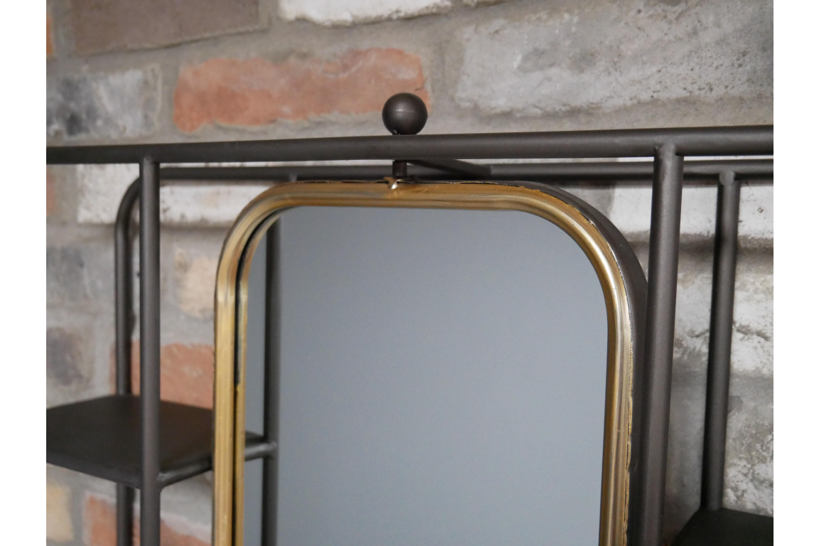 Wall Unit With Mirror
