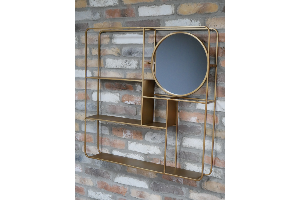 Wall Unit With Mirror