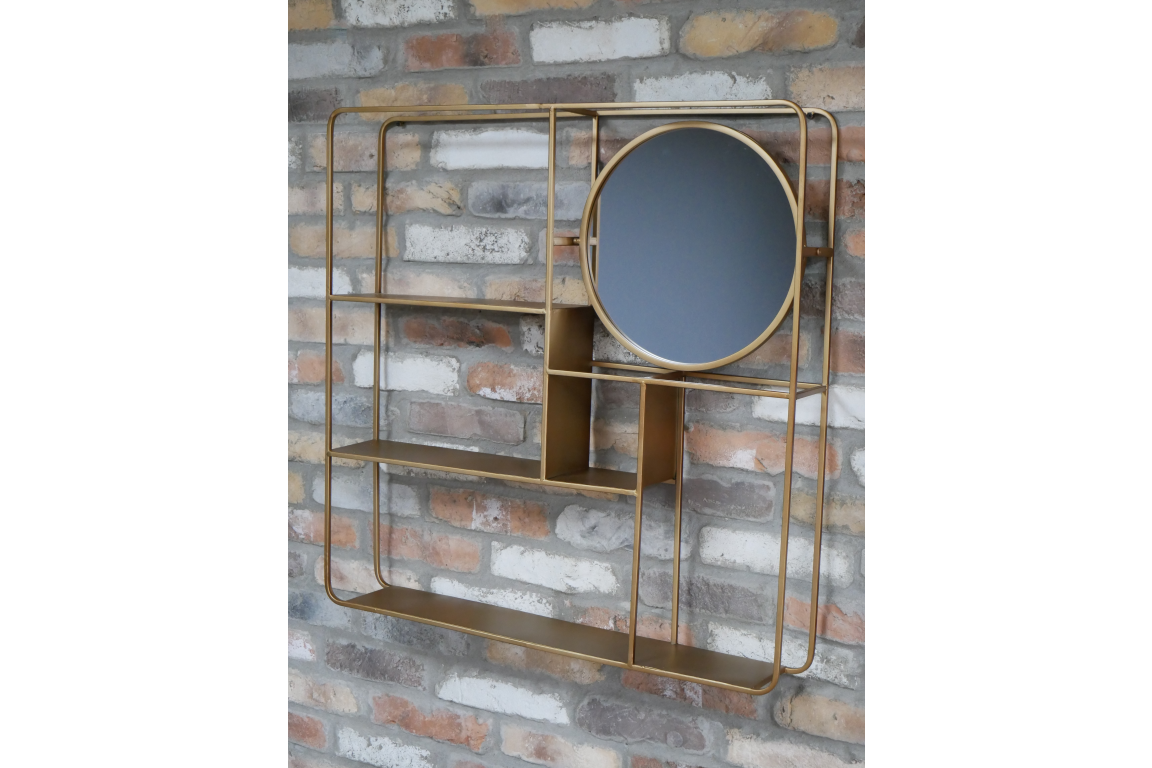 Wall Unit With Mirror
