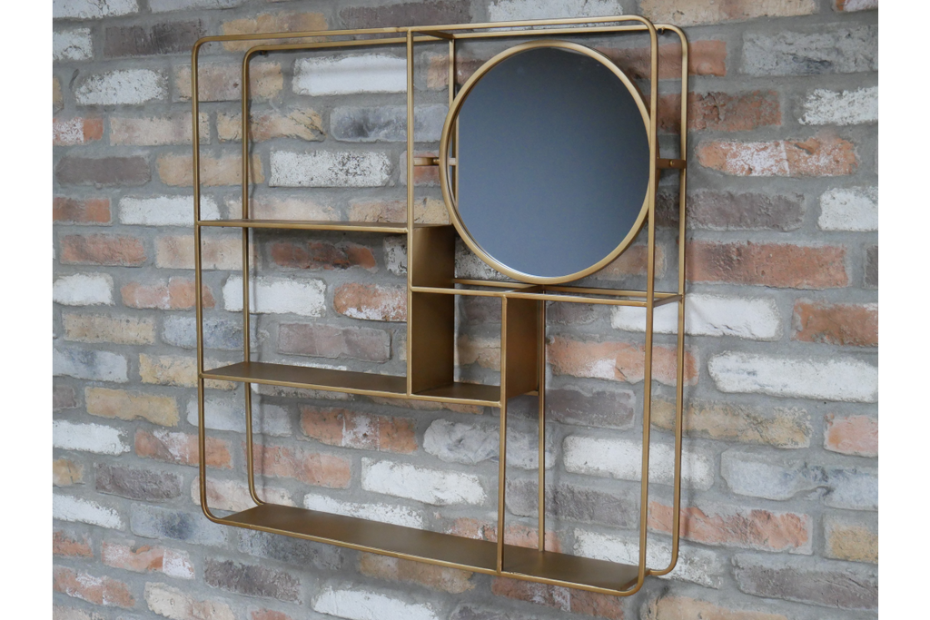 Wall Unit With Mirror