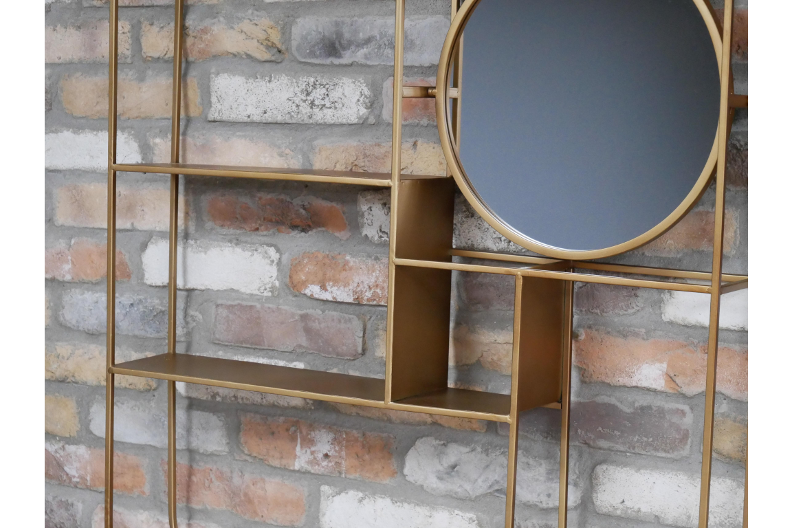 Wall Unit With Mirror