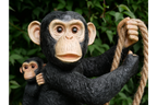 Hanging Monkey & Baby