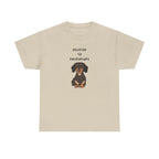 Devoted To Dachshunds Sausage Dog Printed T-Shirt 100% Cotton Novelty Cute Dog Tee Gift Sand