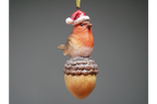 Robin On Acorn Tree Decoration