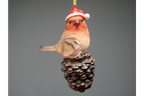 Robin On Pinecone Tree Decoration