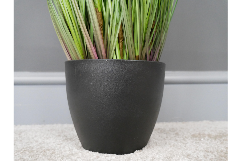 Artificial Grass With White Flowers