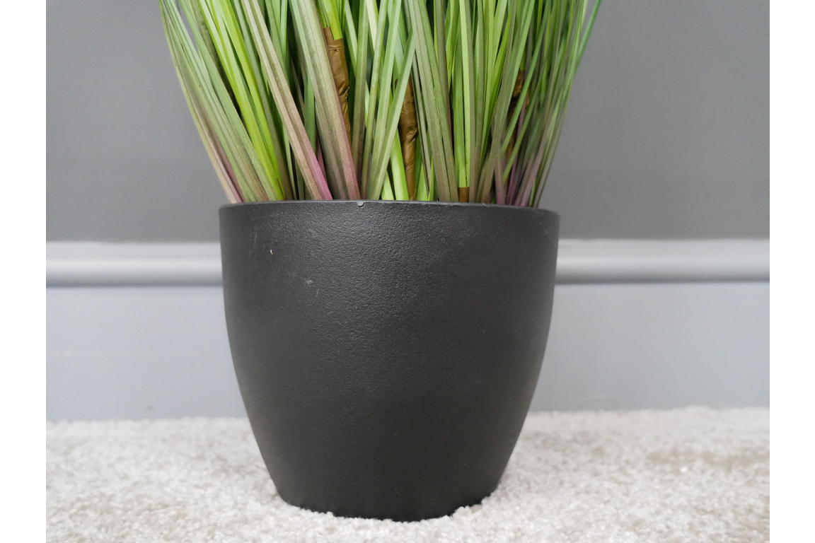 Artificial Grass With White Flowers