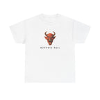 Memento Mori Devil Printed T-Shirt 100% Cotton Halloween Scary Satan Tee Gift White