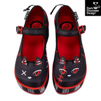 Chocolaticas® Riot Kitty Platforms – Gothic Cat Ear Mary Janes