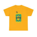 Rad Dad Beer Can Printed T-Shirt 100% Cotton Novelty Dad Tee Birthday Father's Day Gift Gold