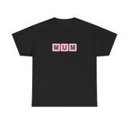 Mum Word Game Printed T-Shirt 100% Cotton Novelty Puzzle Mum Mom Tee Birthday Mother's Day Gift