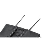 Dark in Love Ravena Buckled Faux Leather Corset Top