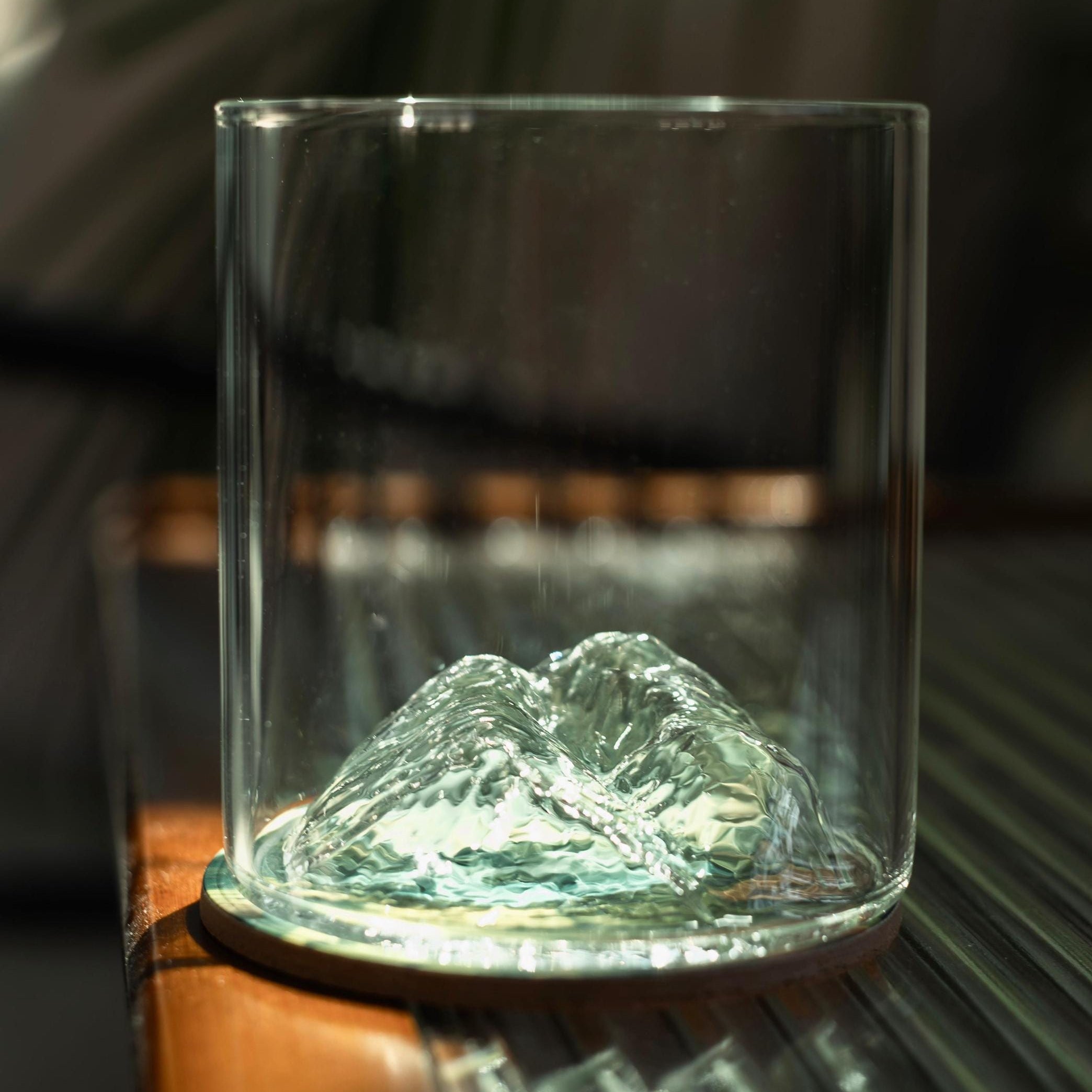 Scafell Pike Glass Tumbler & Coaster Set