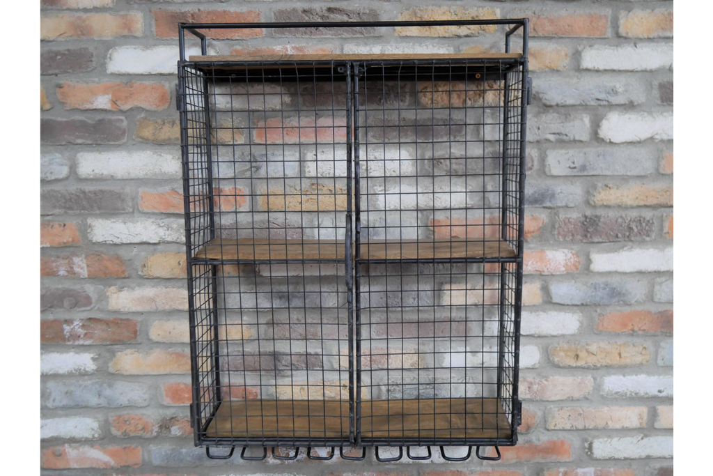 Industrial Wine Wall Unit