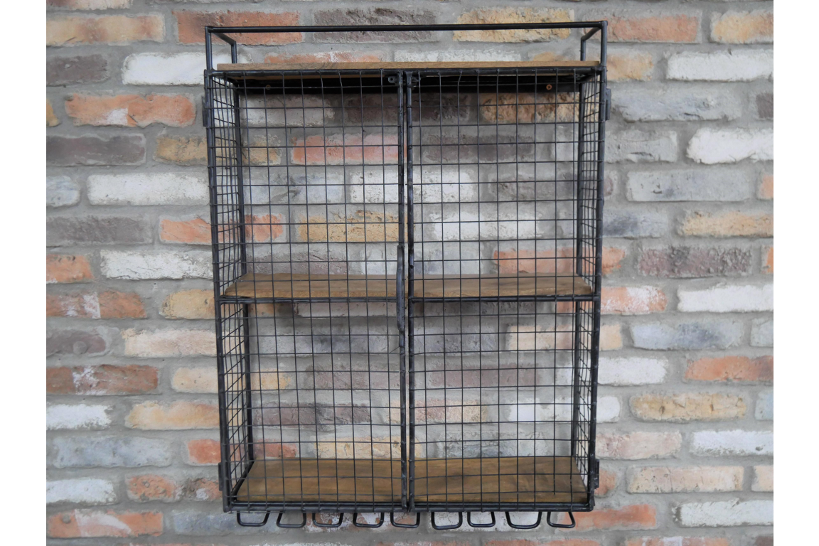 Industrial Wine Wall Unit