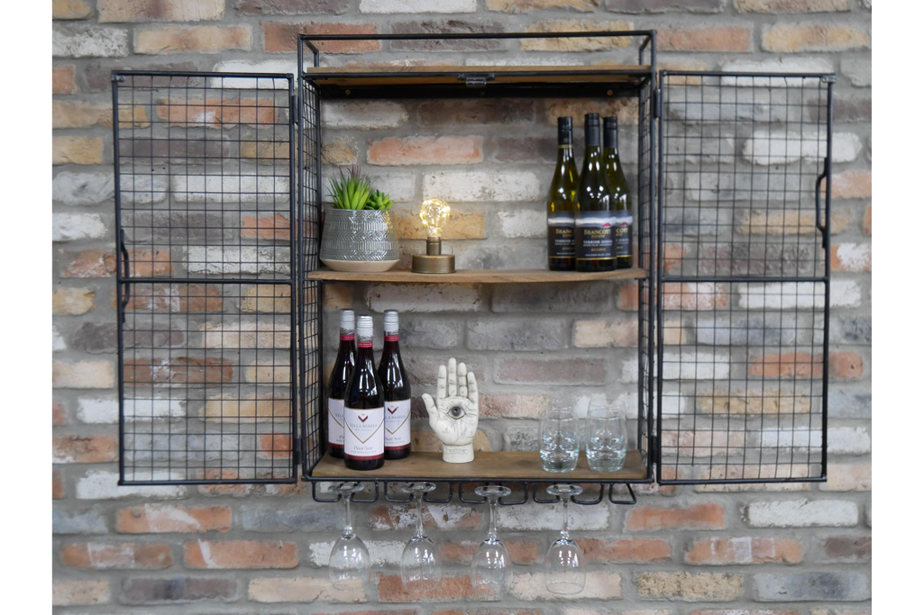 Industrial Wine Wall Unit
