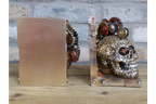 Steampunk Skull Bookends
