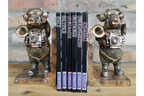 Steampunk Pig Bookends
