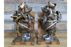 Steampunk Pig Bookends