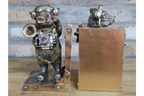 Steampunk Pig Bookends