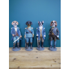 Set Of 4 Military Dogs