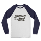 Innocence Women's Classic Raglan Long Sleeve Shirt White Navy Unisex