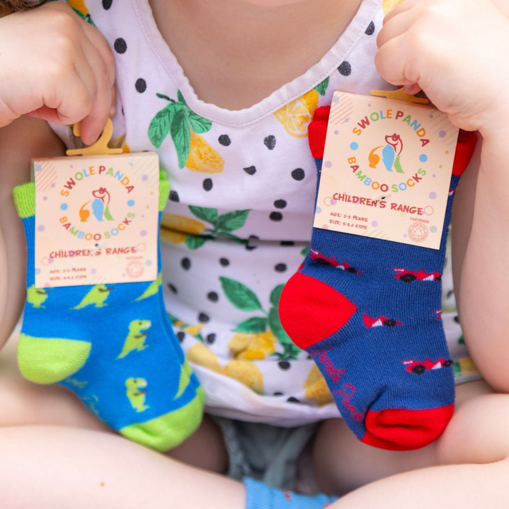 Racing Cars Matching Bamboo Socks (Adult & Child)