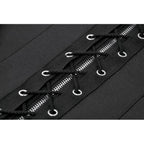 Dark in Love Punk Studded Lace Up Corset Vest