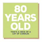 80 Years Old Birthday Card