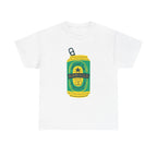 Rad Dad Beer Can Printed T-Shirt 100% Cotton Novelty Dad Tee Birthday Father's Day Gift White