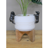 Set Of Two Dog Pot Hangers