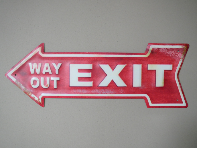 Sign (Exit)