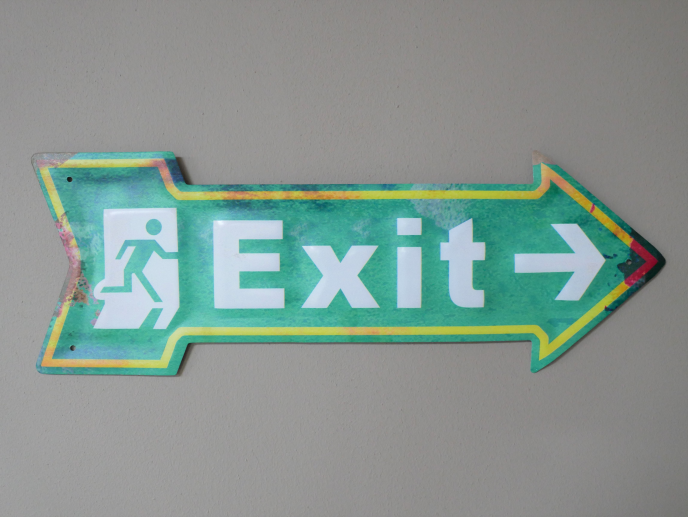 Sign (Exit)