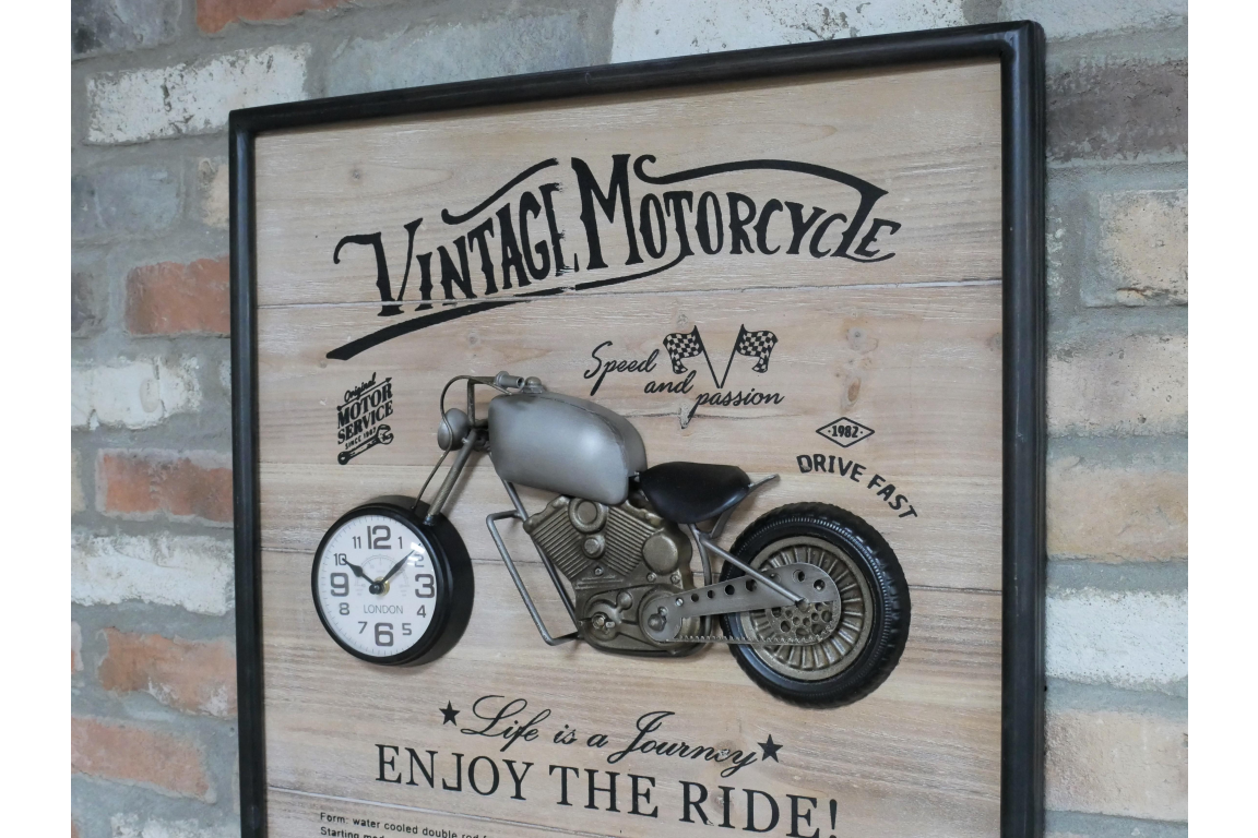 Motorbikes Clock