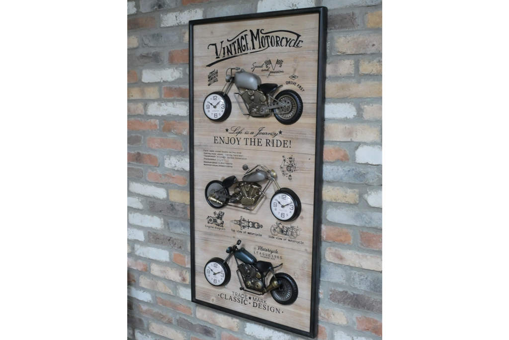 Motorbikes Clock