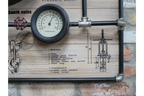Large Pipe Clock
