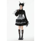 Dark in Love Hexa Layered Tartan Skirt