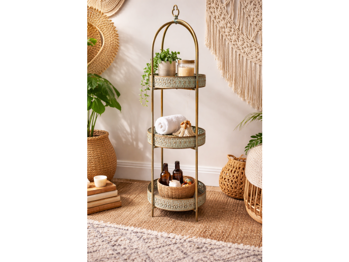 Moroccan Style 3 Tier Shelves