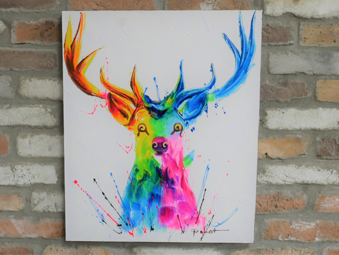 Stag Canvas Wall Art - Small