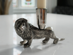 Aluminum Lion Candle Holder
