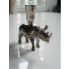 Aluminum Rhino Candle Holder