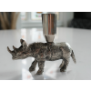 Aluminum Rhino Candle Holder