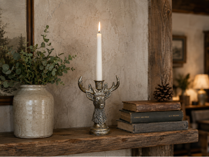 Stag Candle Holder