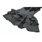 Dark in Love Vintage Striped Ruffle Tier Dress