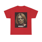 Mombie Halloween Printed T-Shirt 100% Cotton Scary Novelty Mom Zombie Tee Red